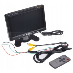 IR LCD atbulinės eigos kamera 7 kombainas traktorius 12 24v