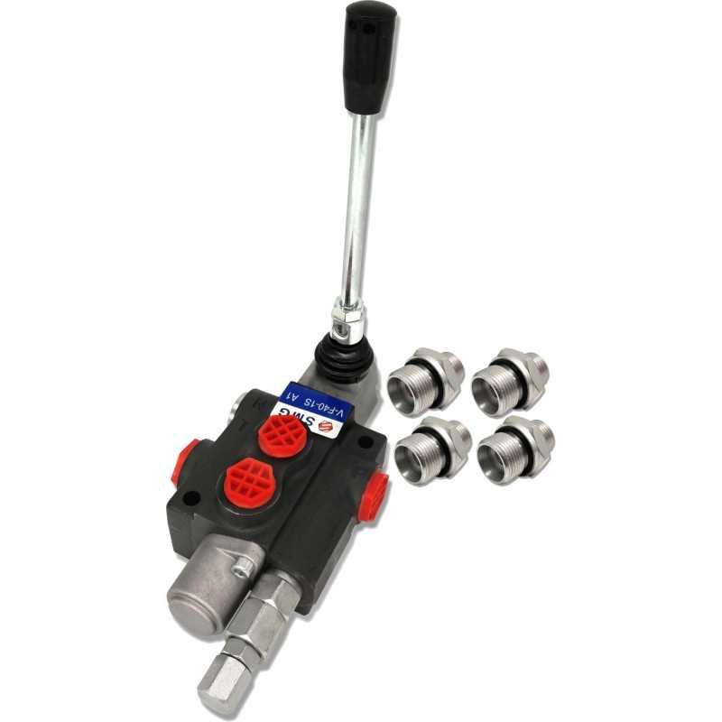 Hidro skirstytuvas, monoblokas, 1 sekcija, 40l jungtys