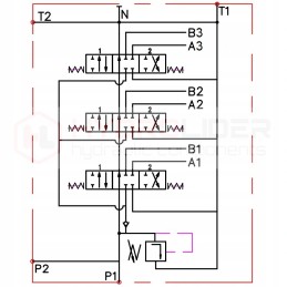 Hidraulinis skirstytuvas 3s 80l 3xa1 badestnost