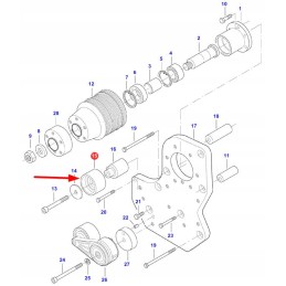 V836866321 įtempiklio skriemulys