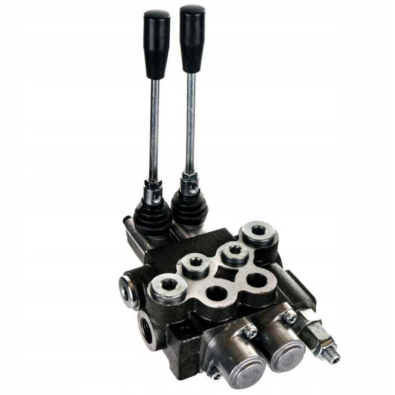 Hidraulinis skirstytuvas, 2 sekcijų, 40l agregatas