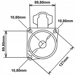 Starteris 12v 2 8kw massey ferguson 1860093m2