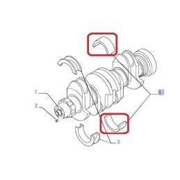 Pagrindinis guolis new Holland korpusas cnh 2995787 500055