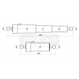 Teleskopinė pavara 75 2 500 hl 6011 hidrolideris