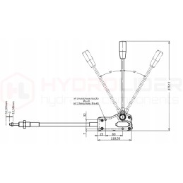 Skirstytuvas hydr 2s 80l 2x3047 l 2 5m badestnost