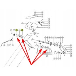 P205 33 flanšinio guolio korpusas p205 komplektas 2 vnt