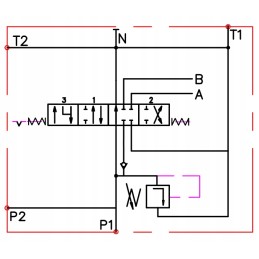 1 sekcijų hidraulinis skirstytuvas p40 k16gkz1
