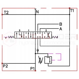 Hidraulinis skirstytuvas, 1 sekcija, 40l, plūduriuojantis