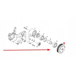F934201040120 V formos rumbuotas diržo skriemulys