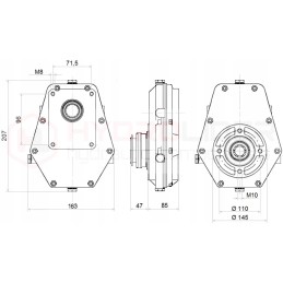 Daugiklis 1 3 8m g siurblys 45l hidrolideris