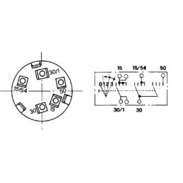 Uždegimo jungiklis 0 1 2 3 cobo 14130000