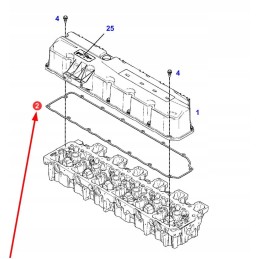 38006511 vožtuvo dangtelio tarpinė