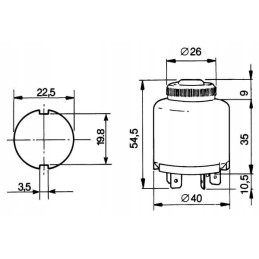 Uždegimo jungiklis 0 1 2 3 cobo 14130000