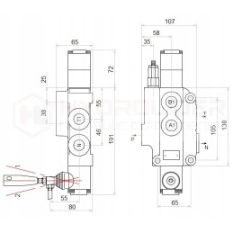Hidraulinis skirstytuvas 1s 80l l12 badestnost