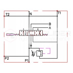 Hidraulinis skirstytuvas 1 sek pneumatinis vairas