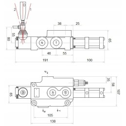 Skirstytuvas 1s 80l pneumatinis vairo badestnost