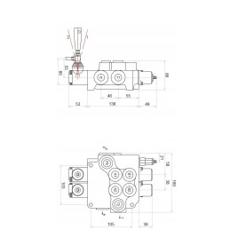 Hidraulinis skirstytuvas 2 sek 80l sek plūduriuojantis