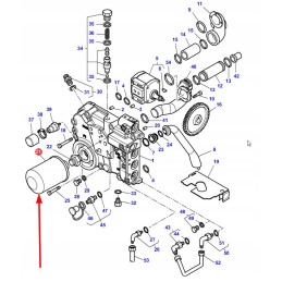 4300400m1 agco hidraulinės alyvos filtras