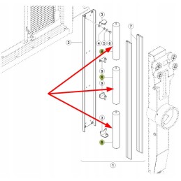 798756 0 komplektas radiatoriaus krepšelio šepečių