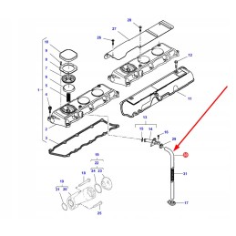 4224373m1 variklio išmetimo guminė žarna