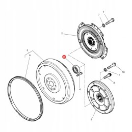 Rutulinis guolis mf fendt 3639665m1 skf 62052rs