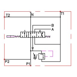 Hidraulinis skirstytuvas 1 sek pneumatinis vairavimas