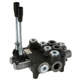 Hidraulinis skirstytuvas, 2 sekcijų, 80l, stūmoklio sekcijos