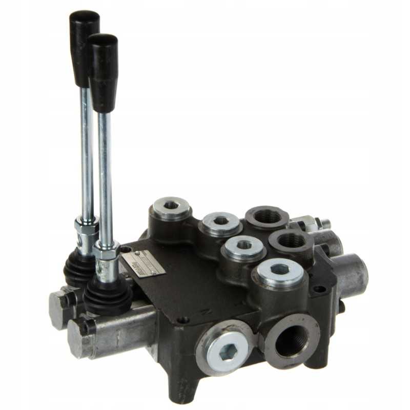 Hidraulinis skirstytuvas, 2 sekcijų, 80l, stūmoklio sekcijos