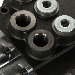 Hidraulinis skirstytuvas, 2 sekcijų, 80l, stūmoklio sekcijos