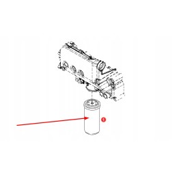F934201510320 agco variklio alyvos filtras
