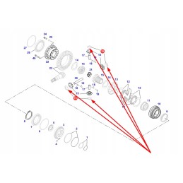 931303190040 diferencialinės pavaros poveržlė