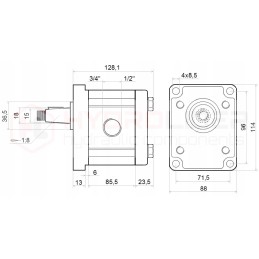 Daugiklis 1 3 8 w siurblys 53l hidrolideris