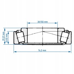 Massey Ferguson 342661m1 Koyo vairo guolio guolis