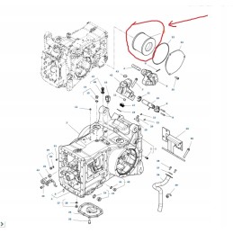 Hidraulinio filtro kasetė Massey 3714453m2 originali
