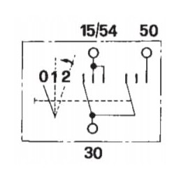 Uždegimo jungiklis 0 1 2 cobo 14184100 cobo
