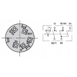 Uždegimo jungiklis 0 1 2 cobo 14109000 cobo