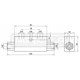 Hidraulinė pavara 50 28 500 l 732 hidroliderio užraktas