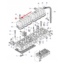 V836012841 vožtuvo dangtelio varžto sandariklis