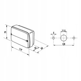 Deutz Fahr posūkio žibintas 04360874 04360875
