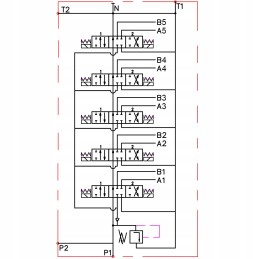 Hidraulinis skirstytuvas 5z80 5xa1 24v badestnost