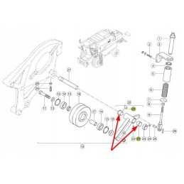 008534 02 Tefloninė įvorė su flanšu 26x30x24