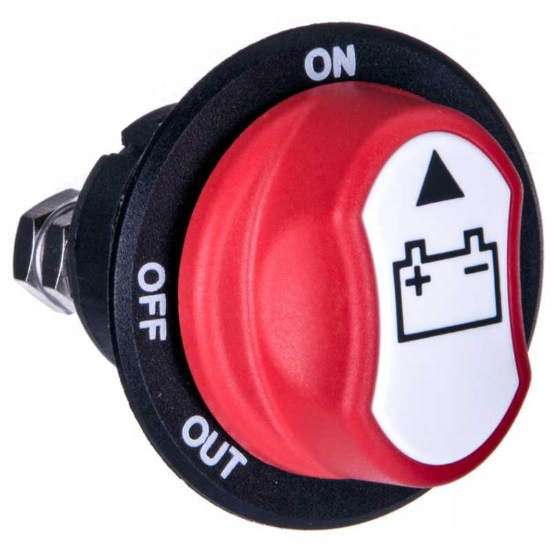 Maitinimo jungiklis, masės atjungiklis, hebel 12v 24v