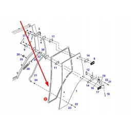 117810030135 durų stiklo sandariklis