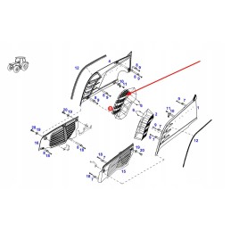 931502021821 variklio dangčio šoninis dangtis