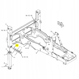 Atramos slydimo storis 35 5 mm katė 434e 444e 428e 442e 2151234