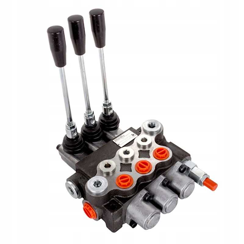 Hidraulinis skirstytuvas 40l, 3 sekcijų stūmoklis