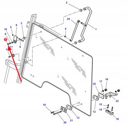 3805999m1 stiklo montavimo dangtelis