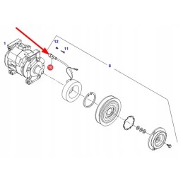 F117551020050 kompresoriaus kištuko korpusas