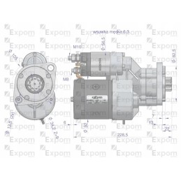 Starteris su magnetono tipo reduktoriumi 9144820 deut