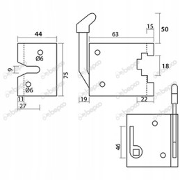 04339352 durų spynos dėklas ih deutz jcb